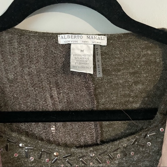 Alberto Makali embellished long sleeve top size medium - Picture 8 of 12